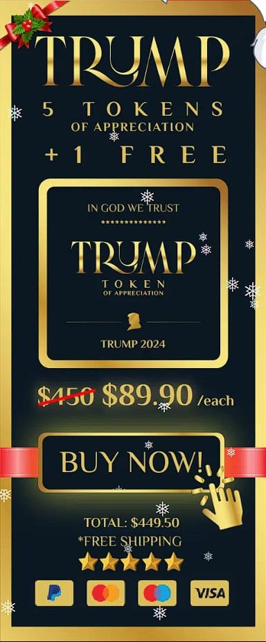  buy 5 golden trump token